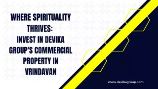 Invest in Devika Group's Commercial Property in Vrindavan