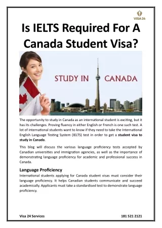 Is IELTS Required For A Canada Student Visa.docx