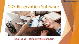 GDS Reservation Software