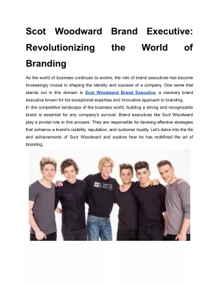 Scot Woodward Brand Executive_ Revolutionizing the World of Branding