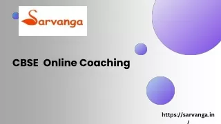 Best CBSE Coaching Online | Sarvanga