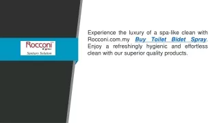 Buy Toilet Bidet Spray Rocconi.com.my