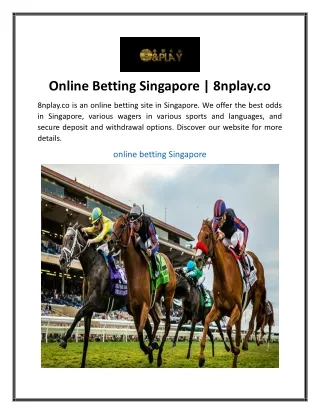 Online Betting Singapore  8nplay.co