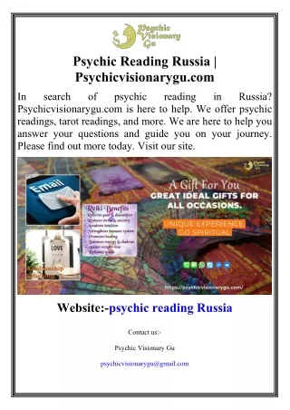 Psychic Reading Russia Psychicvisionarygu.com