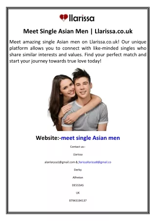 Meet Single Asian Men Llarissa.co.uk