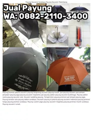 O88ᒿ–ᒿllO–З4OO (WA) Souvenir Payung Jakarta Payung Souvenir Tangerang