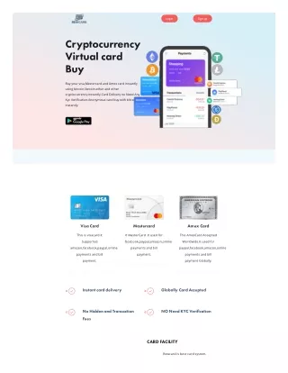 Virtual Card Buy with Bitcoin,Litecoin and cryptocurrency | Rewcard