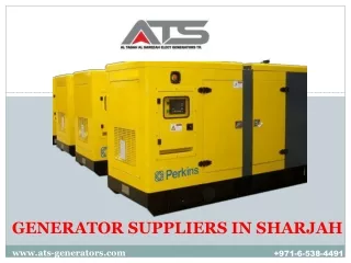 GENERATOR SUPPLIERS IN SHARJAH