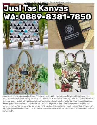 Ô88ᑫ~838l~ᜪ85Ô (WA) Tas Ransel Bahan Kanvas Untuk Wanita Harga Tas Kanvas Travel