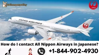 How do I contact All Nippon Airways in Japanese