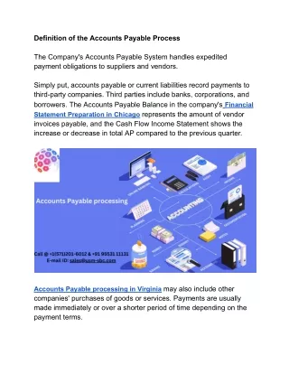 What is accounts payable processing?