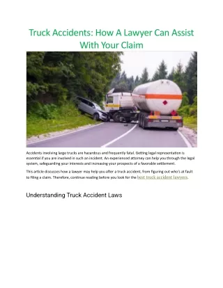 Best truck accident lawyers