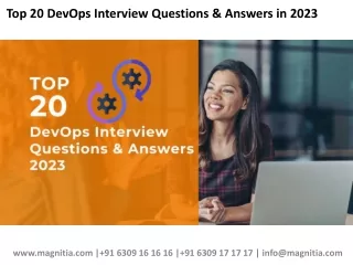 Top 20 DevOps Interview Questions & Answers in 2023