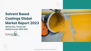 Solvent Based Coatings Global Market By Product Type, By Application, By Technology, By End User, Opportunity Analysis a