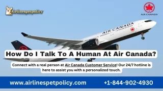 How Do I Talk To A Human At Air Canada?