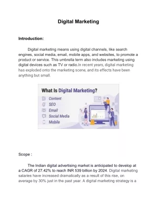 Digital Marketing