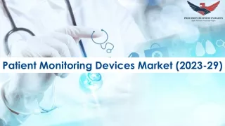 Patient Monitoring Devices Market Growth and Forecast to 2029