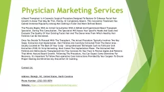 Physician Marketing Services