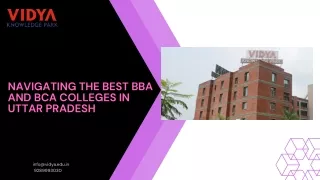 Navigating the Best BBA and BCA Colleges in Uttar Pradesh