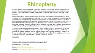 Rhinoplasty