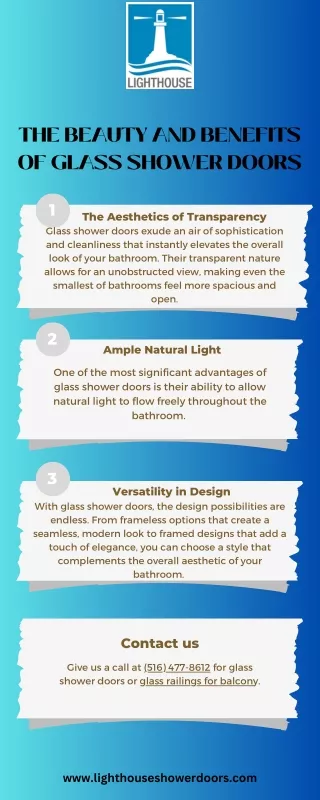 The Beauty and Benefits of Glass Shower Doors