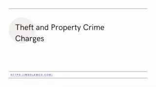 Theft and Property Crime Charges