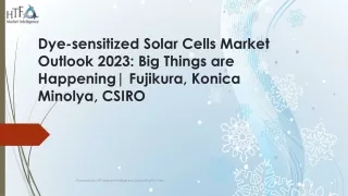 Dye-sensitized Solar Cells Market