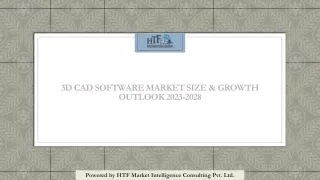 3D CAD Software Market Size & Growth Outlook 2023-2028