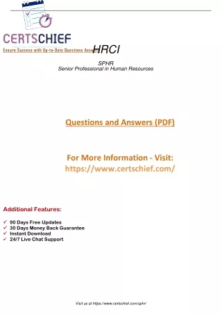 2023 exam SPHR questions and answers pdf dumps  Certschief.com