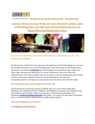 hochzeit dj