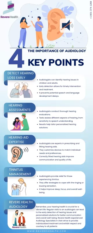 The Importance of Audiology 4 Key Points Infographic