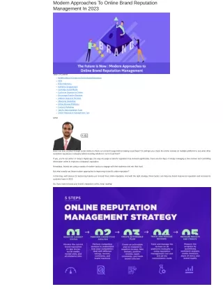 Strategies for managing your online reputation in 2023