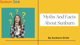 Myths And Facts About Sunburn