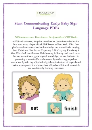 Baby Sign Language pdf Pdfbooks-us.com