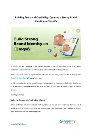 AppJetty_ Microblog_ Building Trust and Credibility_ Creating a Strong Brand Identity on Shopify