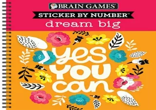 Pdf (read online) Brain Games - Sticker by Number: Dream Big