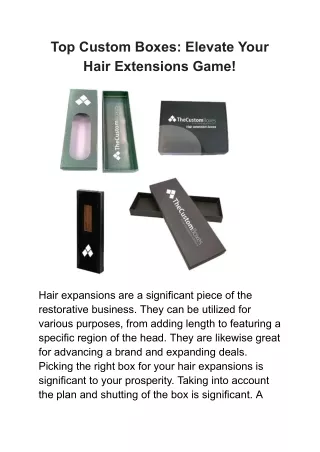 Top Custom Boxes_ Elevate Your Hair Extensions Game