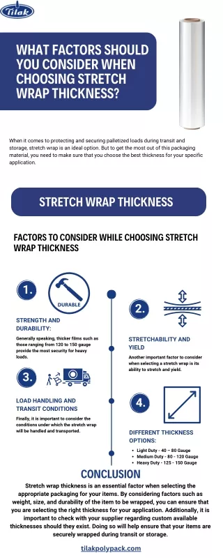 What Factors Should You Consider When Choosing Stretch Wrap Thickness