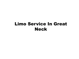 Limo Service In Great Neck