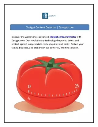 Chatgpt Content Detector Zerogpt.com
