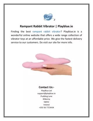 Rampant Rabbit Vibrator  Playblue.ie