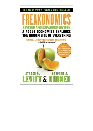 kindle book Freakonomics Rev Ed: A Rogue Economist Explores the Hidden Side of Everything