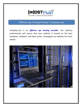 Offshore Vps Hosting Provider  Hostplay.com