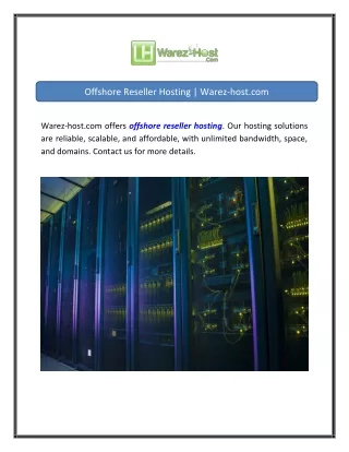 Offshore Reseller Hosting  Warez-host.com