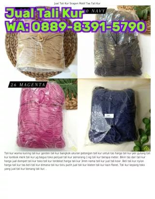 0889_8З9I_5ᜪ90 (WA) Jual Tali Kur Klaten Harga Jual Dompet Tali Kur