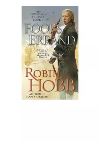 read book Fool's Errand: The Tawny Man Trilogy Book 1