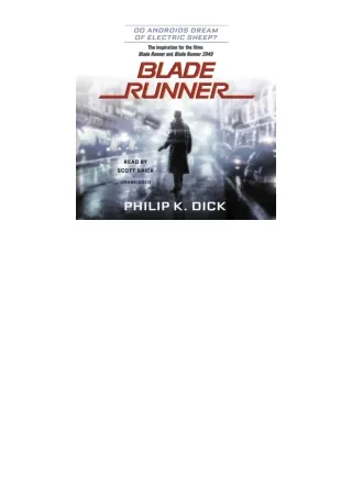 kindle book Blade Runner: Originally published as Do Androids Dream of Electric Sheep?