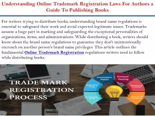 Understanding Online Trademark Registration Laws For Authors a Guide To Publishing Books