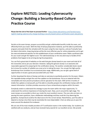 Explore MGT521: Leading Cybersecurity Change: Building a Security-Based Culture