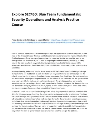 Explore SEC450: Blue Team Fundamentals: Security Operations and Analysis Practic